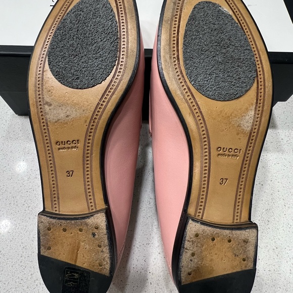 Gucci Women’s Leather Horsebit Loafer 37 Perfect Pink - Picture 9 of 16